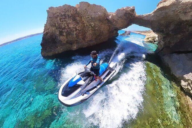 30 minute, Jet Ski Rental Malta - Self guided - No Licence Needed - The safety system that lets you pay attention to the coast