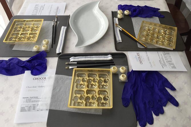 Chocolate Making Workshop - What you actually make: chocolates, chocolate painting, and truffles