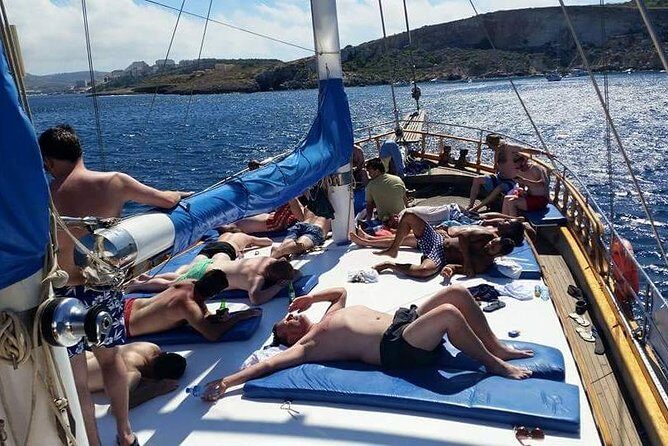 Comino, Blue Lagoon and Caves. Tour A - Santa Marija Bay: 1.5 hours of sand, swim breaks, and easy snorkeling