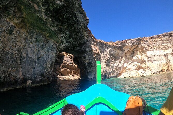 Comino Private Boat with Snorkeling and Cave Sightseeing - Blue Lagoon: the swim-through cave and the beach stop