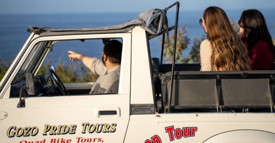 Gozo: Customizable Private Guided UTV Tour with Lunch - The heart of the day: caves, valleys, and remote stops
