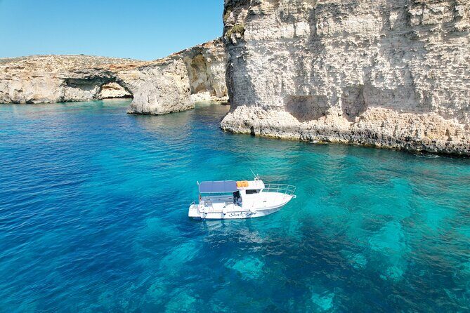 Half Day Blue Lagoon, Comino, Gozo and Malta Private Boat Trip - Crystal Lagoon time: clear water, real swim chances