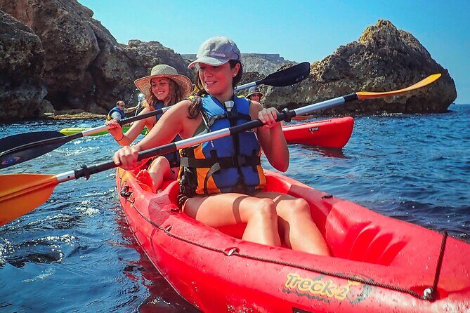 Kayak Tour Golden Hour at St Paul's Island 2 hours 30 minutes - The coastal paddle to Rdum il-Biez and its coral cave