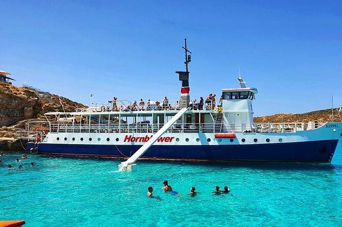 Malta: Comino, Blue Lagoon & Caves - swim, snorkel & slide - The optional speedboat ride to the small caves: 15 euros, cash only, seasonally