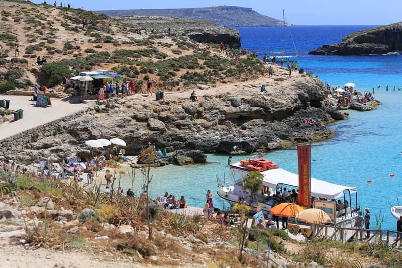 Malta: Comino+ Santa Maria Bay, Blue Lagoon + Seacaves tour - Santa Maria Caves: Rock formations close to the route