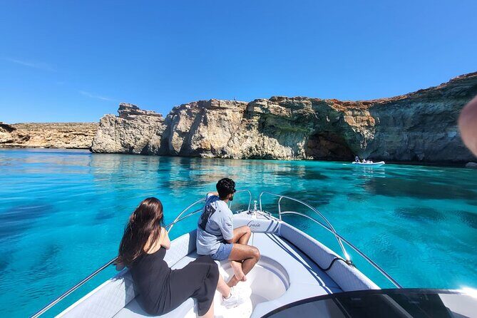 Private Boat Tour at Comino's Blue Lagoon and Crystal Lagoon - Cominotto: the movie-beach stop and a quieter shoreline
