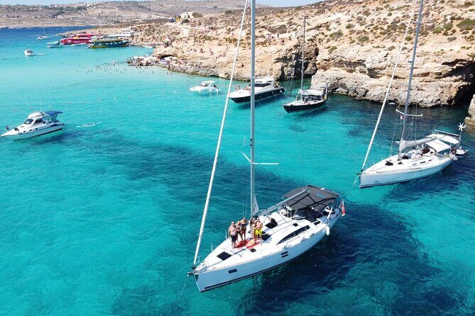Private Day Charter on Amazing Mowgli - How the route works: anchor stops in Comino and south/north Malta
