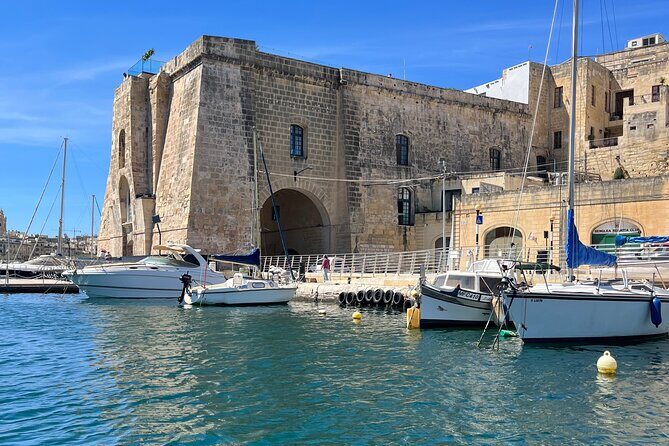 Private Harbor Cruise - Marsamxett & Grand Harbor Valletta - More forts along the Grand Harbor: Fort St. Angelo and the Bighi Hospital pass-by