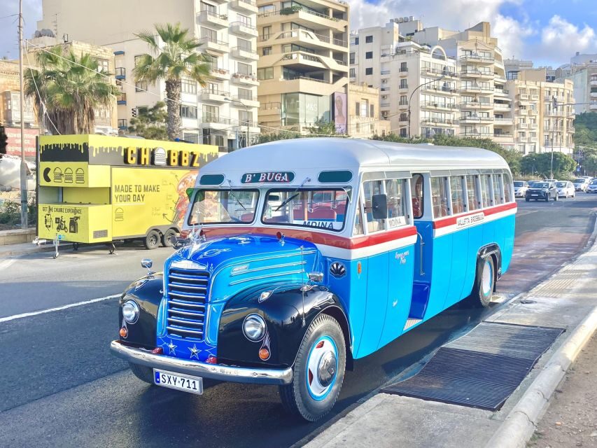 Valletta: Vintage Bus to Valletta, Sliema, Rabat & Mdina - Riding a restored vintage bus across Malta’s big sights